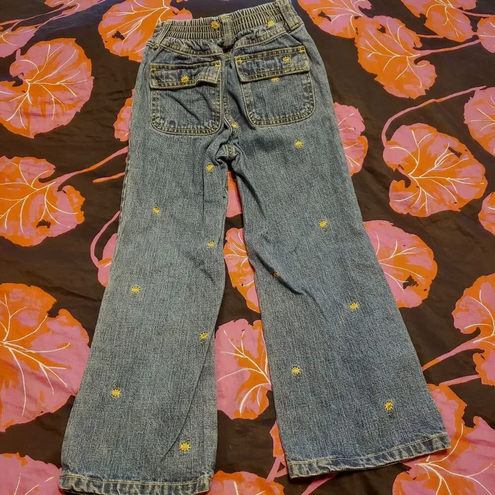 Vintage Gymboree Sunflower Fields Embroidered Jeans Sz. 5